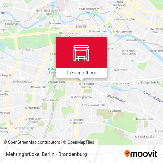 Карта Mehringbrücke