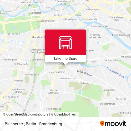 Карта Blücherstr.