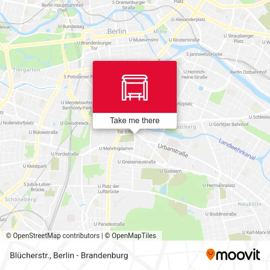 Карта Blücherstr.