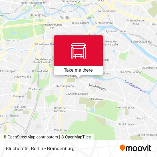 Карта Blücherstr.