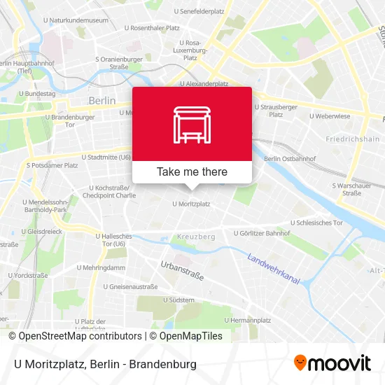 Карта U Moritzplatz