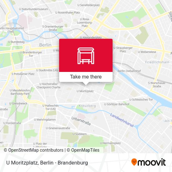 Карта U Moritzplatz