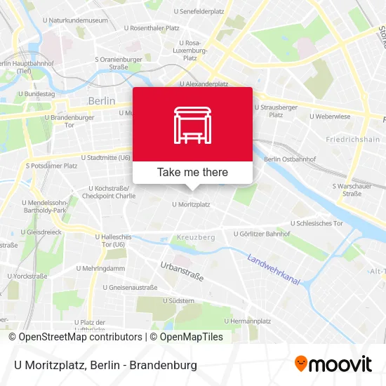 Карта U Moritzplatz