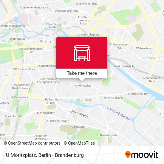Карта U Moritzplatz