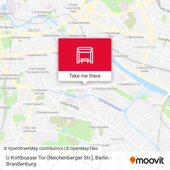 Карта U Kottbusser Tor [Reichenberger Str.]