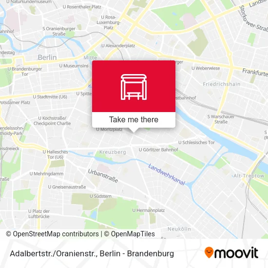 Карта Adalbertstr./Oranienstr.