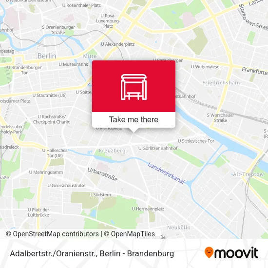 Карта Adalbertstr./Oranienstr.