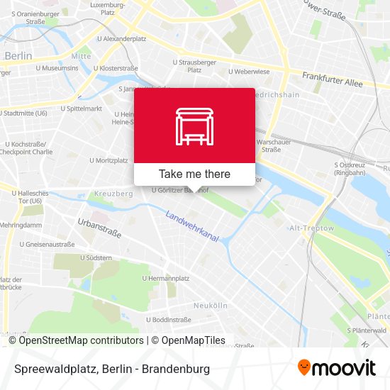 Spreewaldplatz map