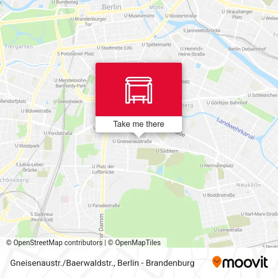 Карта Gneisenaustr./Baerwaldstr.