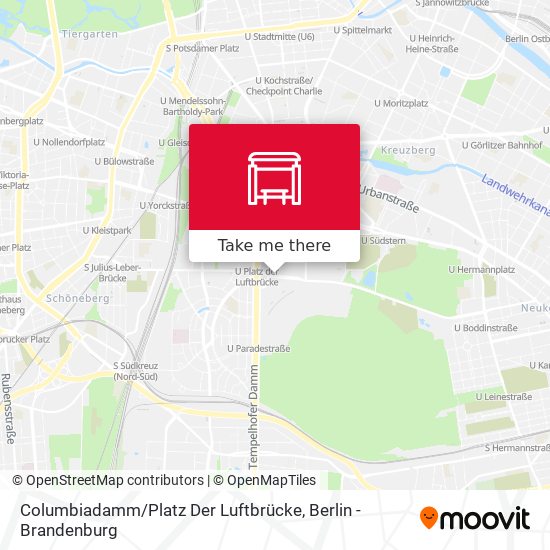 Columbiadamm / Platz Der Luftbrücke map