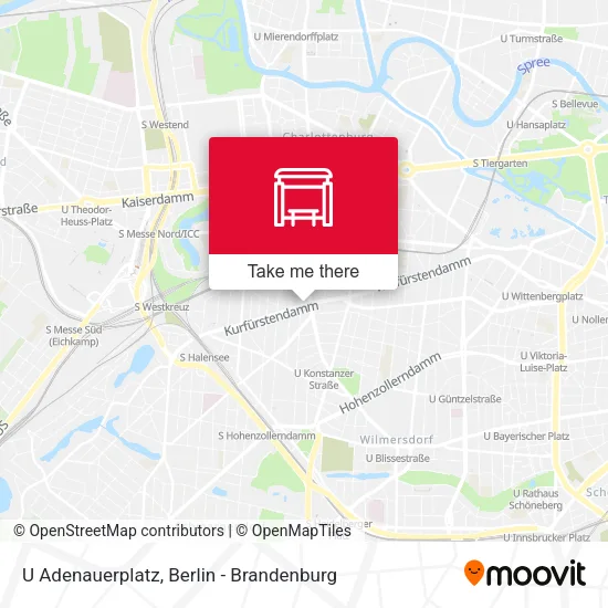 Карта U Adenauerplatz