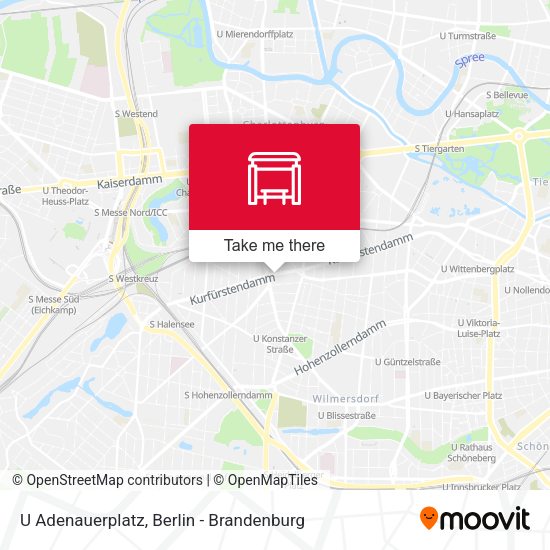 Карта U Adenauerplatz