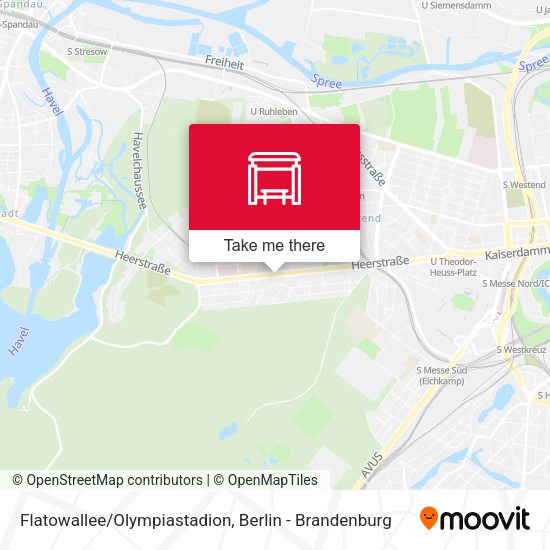 Flatowallee/Olympiastadion map