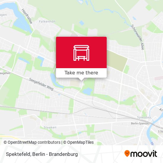 Spektefeld map
