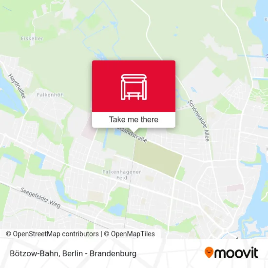 Карта Bötzow-Bahn