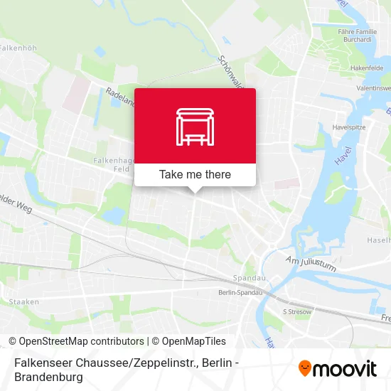 Карта Falkenseer Chaussee / Zeppelinstr.