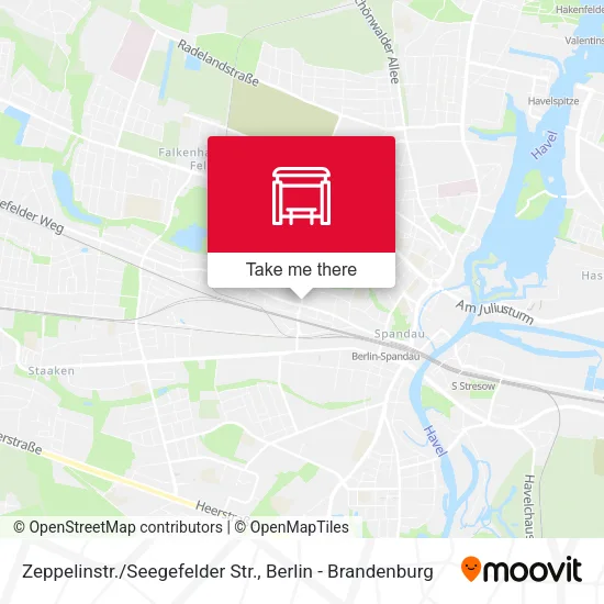 Карта Zeppelinstr./Seegefelder Str.