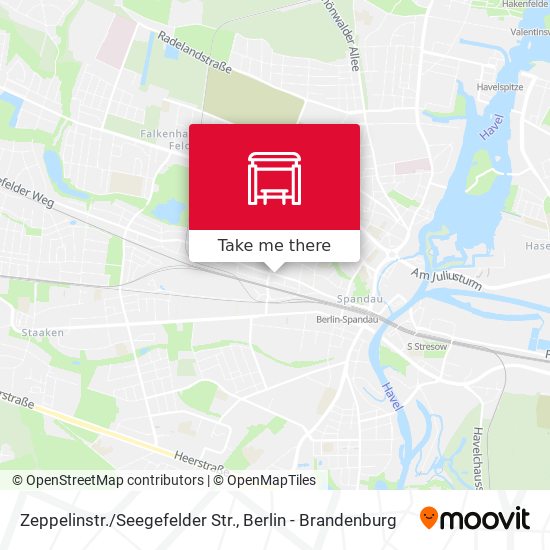 Карта Zeppelinstr./Seegefelder Str.