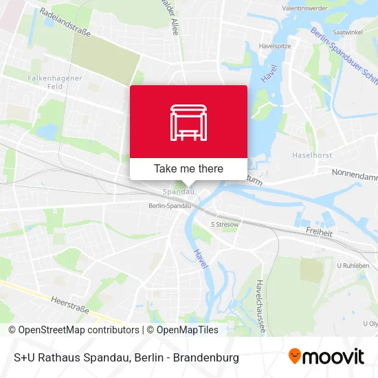 Карта S+U Rathaus Spandau