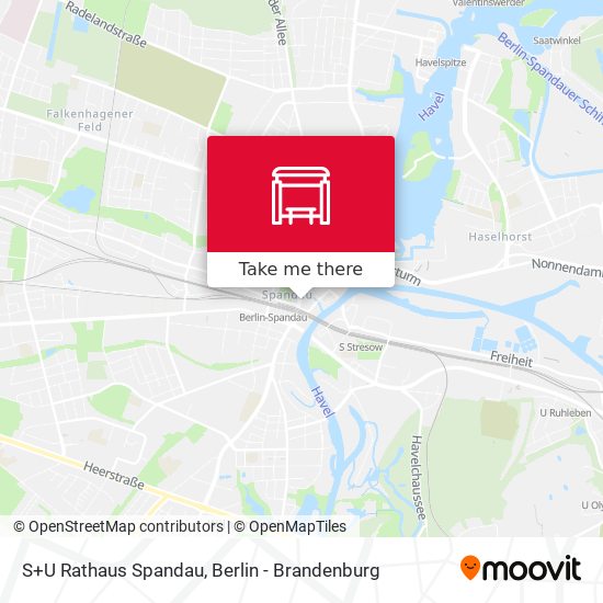 S+U Rathaus Spandau map