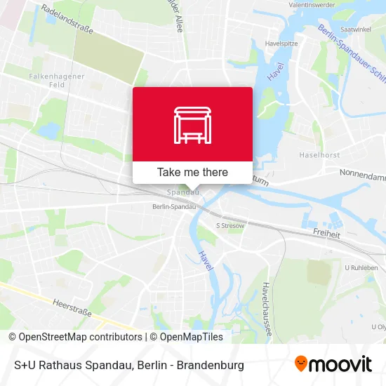 Карта S+U Rathaus Spandau