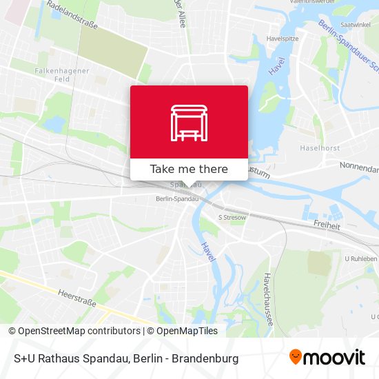 S+U Rathaus Spandau map