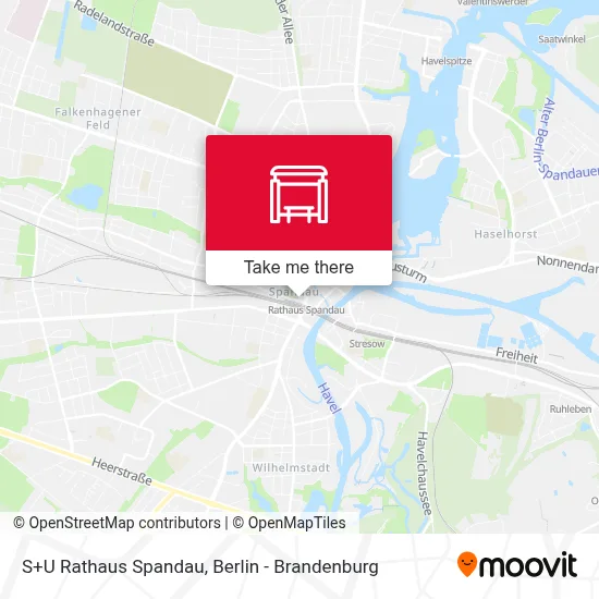 S+U Rathaus Spandau map