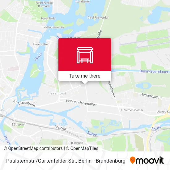 Карта Paulsternstr. / Gartenfelder Str.