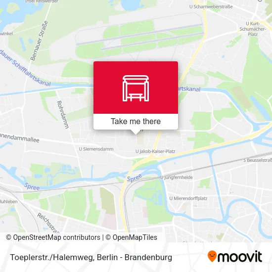 Карта Toeplerstr./Halemweg