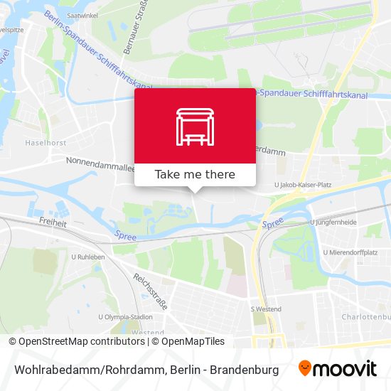 Wohlrabedamm/Rohrdamm map