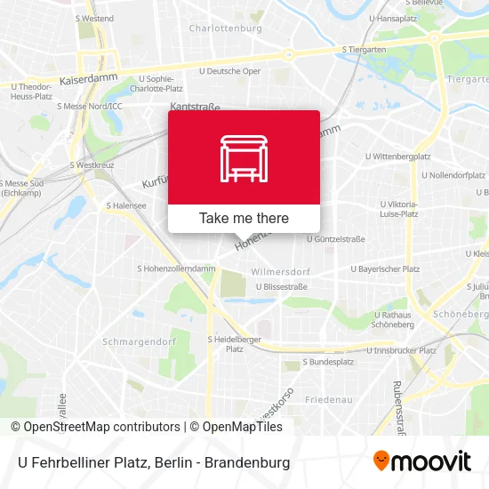 Карта U Fehrbelliner Platz