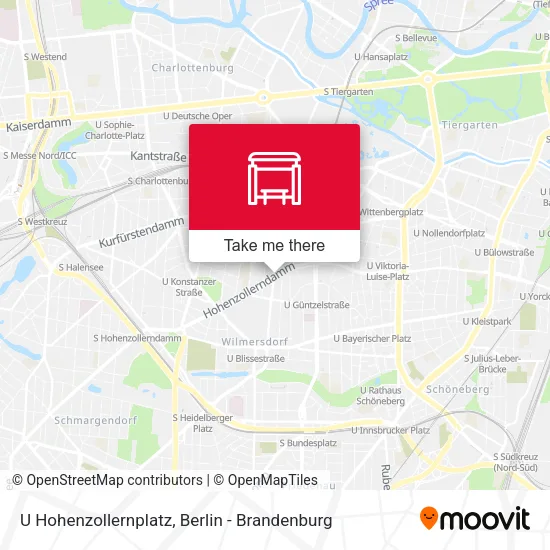 Карта U Hohenzollernplatz