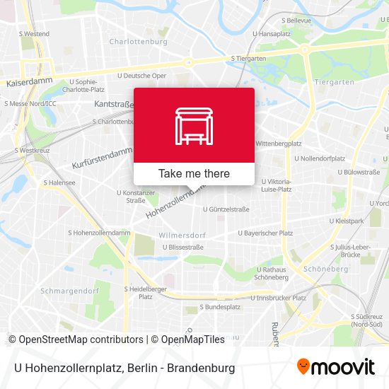 Карта U Hohenzollernplatz