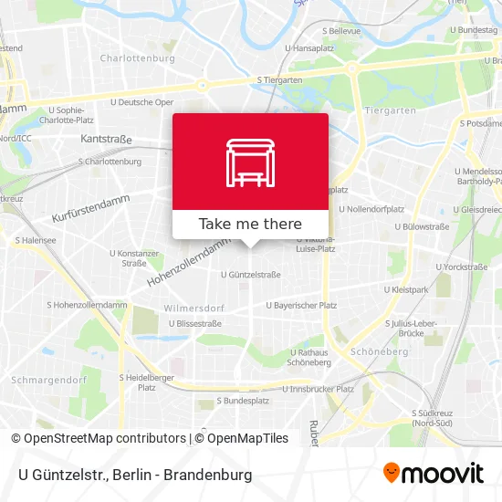 Карта U Güntzelstr.