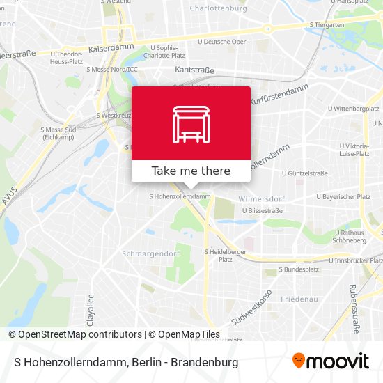 S Hohenzollerndamm map