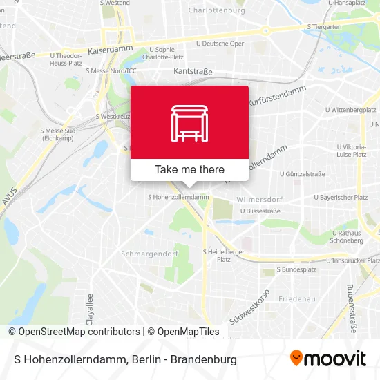 S Hohenzollerndamm map