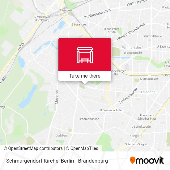 Schmargendorf Kirche map