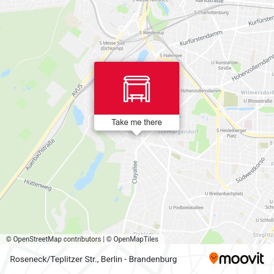 Roseneck/Teplitzer Str. map