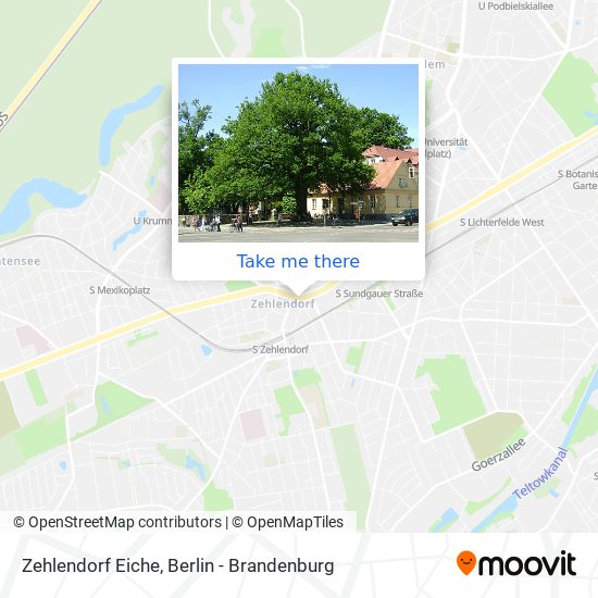 Карта Zehlendorf Eiche