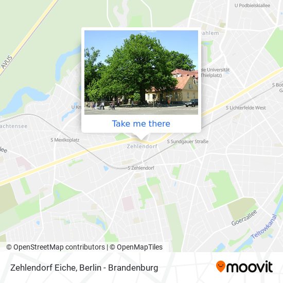 Zehlendorf Eiche map