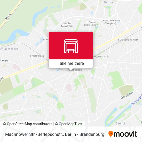 Карта Machnower Str./Berlepschstr.