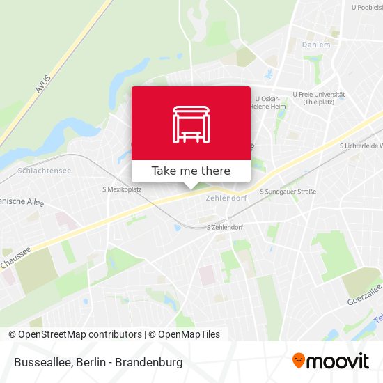 Busseallee map