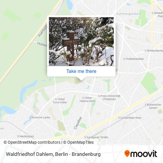 Waldfriedhof Dahlem map