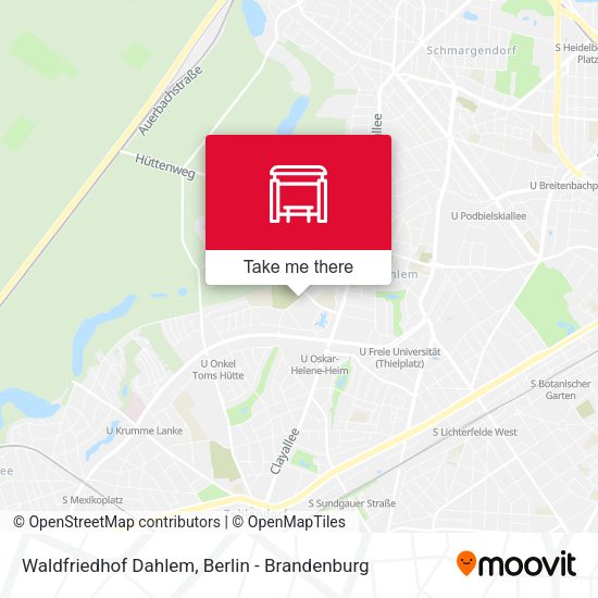 Waldfriedhof Dahlem map