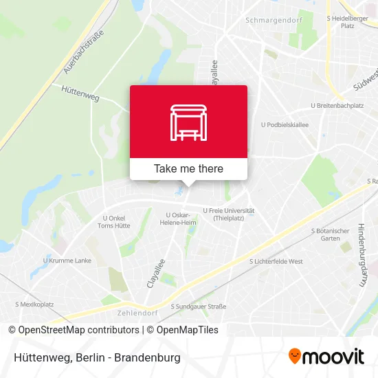 Hüttenweg map