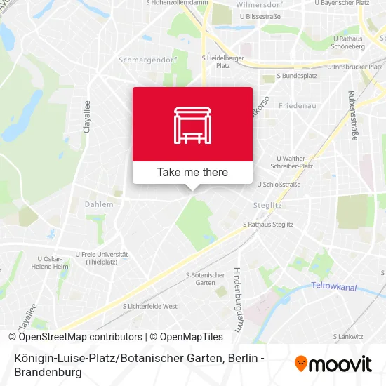 Карта Königin-Luise-Platz / Botanischer Garten