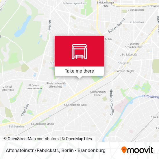 Карта Altensteinstr./Fabeckstr.
