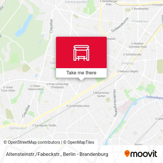 Карта Altensteinstr./Fabeckstr.