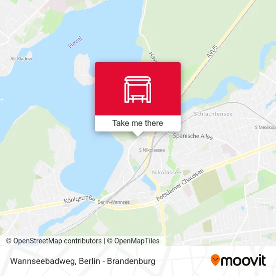 Карта Wannseebadweg