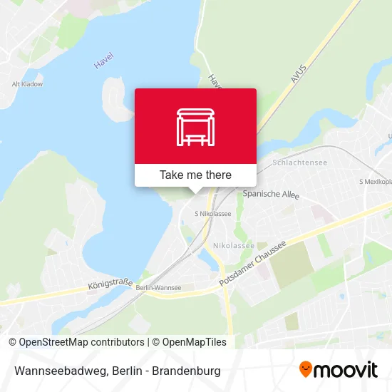 Карта Wannseebadweg